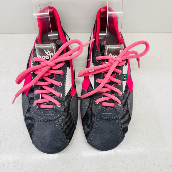 Jinga Shoes Runners Dance Jazz Salsa Sneaker Lace Up Gray Pink Women's Sz 36 - Picture 3 of 12